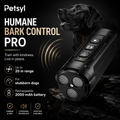 Petsyl™ Humane Ultrasonic Anti-Bark & Training Device — No-Shock, Rechargeable